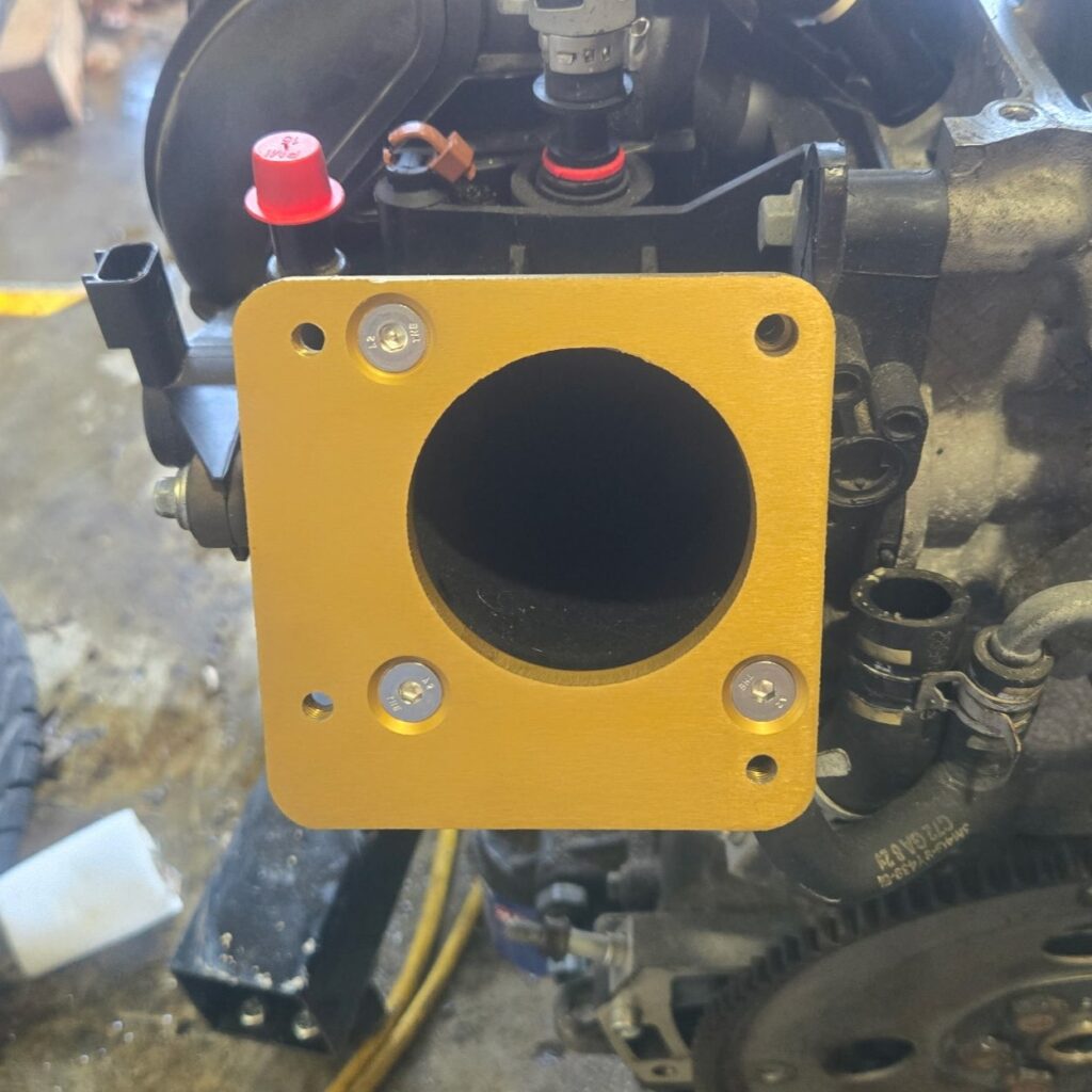 a in use image of the bracket head-on